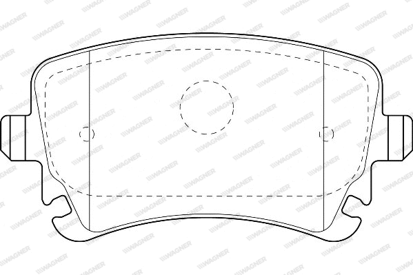 WBP23326B WAGNER Комплект тормозных колодок, дисковый тормоз (фото 1)