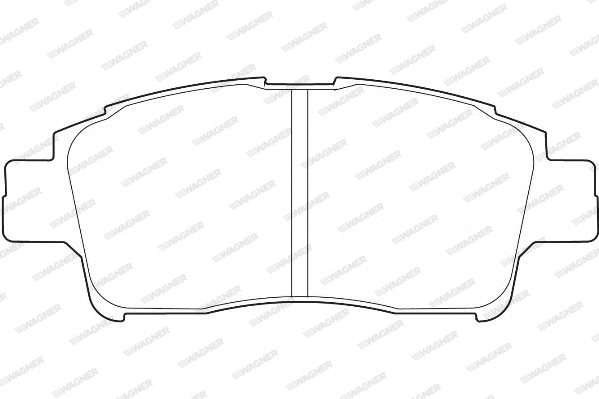 WBP23348A WAGNER Комплект тормозных колодок, дисковый тормоз (фото 1)