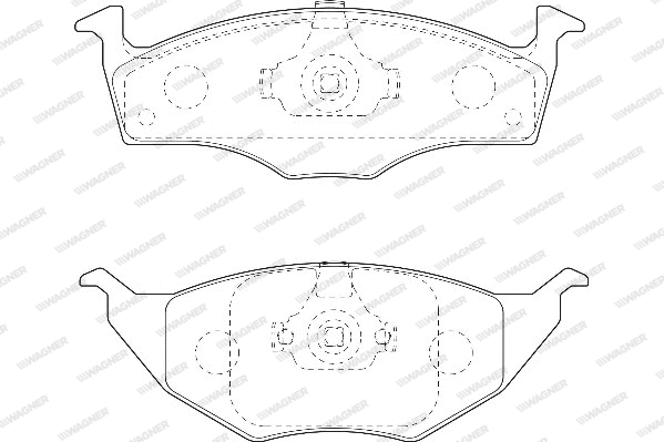 WBP23394A WAGNER Комплект тормозных колодок, дисковый тормоз (фото 1)