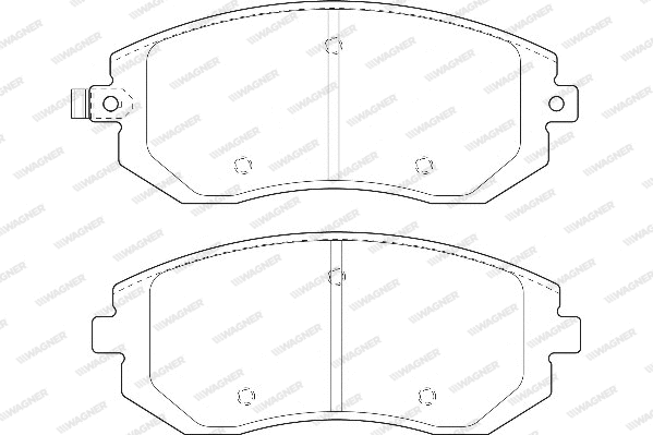 WBP23865A WAGNER Комплект тормозных колодок, дисковый тормоз (фото 1)