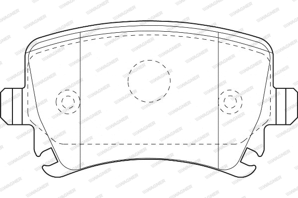 WBP23914A WAGNER Комплект тормозных колодок, дисковый тормоз (фото 1)