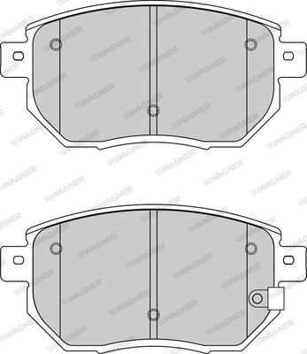 WBP24056A WAGNER Комплект тормозных колодок, дисковый тормоз (фото 1)