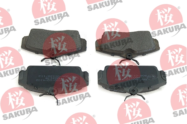 600-10-4102 SAKURA Комплект тормозных колодок, дисковый тормоз (фото 1)