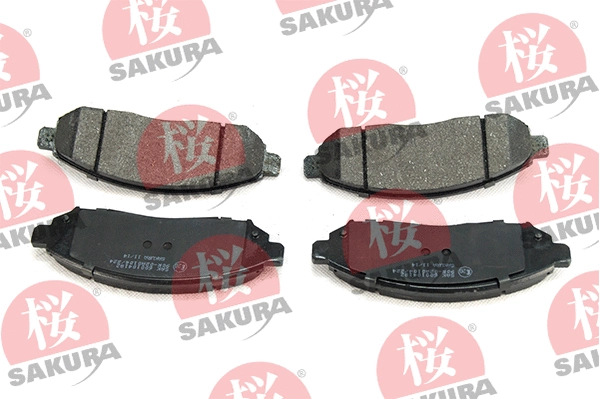 600-10-4182 SAKURA Комплект тормозных колодок, дисковый тормоз (фото 1)