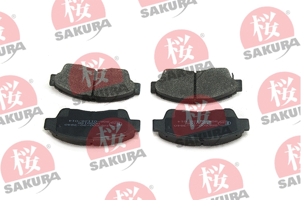 600-20-3840 SAKURA Комплект тормозных колодок, дисковый тормоз (фото 1)