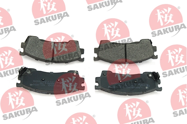 600-30-3580 SAKURA Комплект тормозных колодок, дисковый тормоз (фото 1)