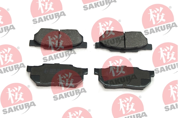 600-40-6660 SAKURA Комплект тормозных колодок, дисковый тормоз (фото 1)