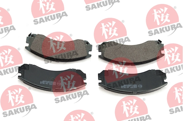 600-50-4280 SAKURA Комплект тормозных колодок, дисковый тормоз (фото 1)