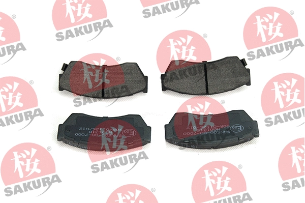 600-80-7000 SAKURA Комплект тормозных колодок, дисковый тормоз (фото 1)