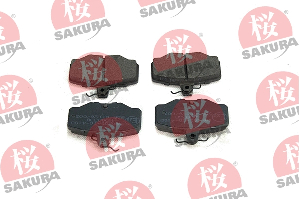 601-10-4100 SAKURA Комплект тормозных колодок, дисковый тормоз (фото 1)