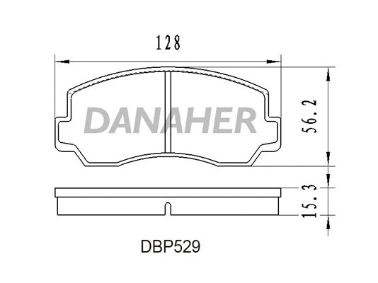 DBP529 DANAHER Комплект тормозных колодок, дисковый тормоз (фото 1)