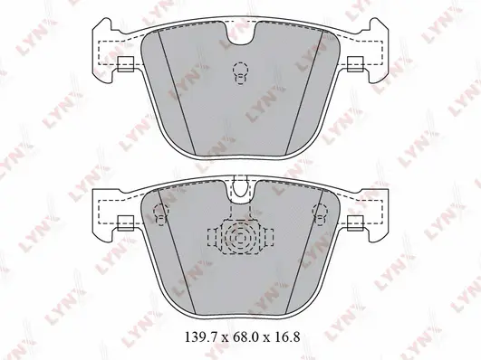 BD-1425 LYNXAUTO Комплект тормозных колодок, дисковый тормоз (фото 1)