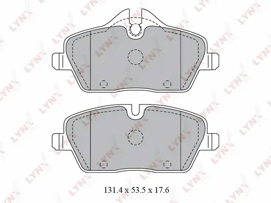 BD-1429 LYNXAUTO Комплект тормозных колодок, дисковый тормоз (фото 1)