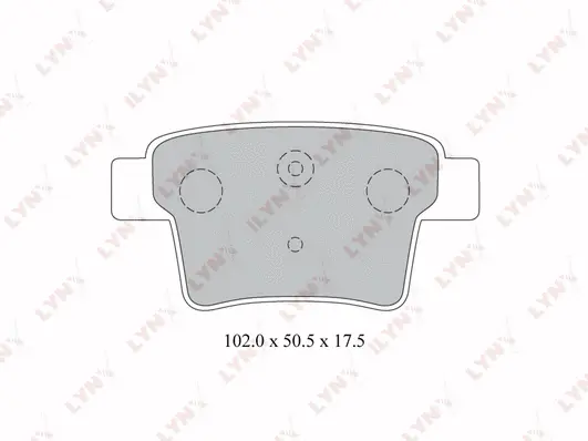 BD-3008 LYNXAUTO Комплект тормозных колодок, дисковый тормоз (фото 1)