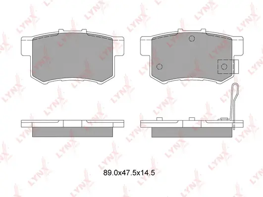 BD-3401 LYNXAUTO Комплект тормозных колодок, дисковый тормоз (фото 1)