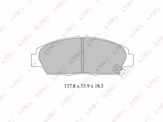 BD-3421 LYNXAUTO Комплект тормозных колодок, дисковый тормоз (фото 1)