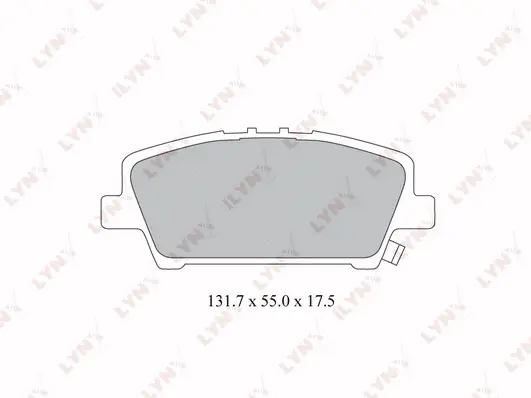 BD-3427 LYNXAUTO Комплект тормозных колодок, дисковый тормоз (фото 1)