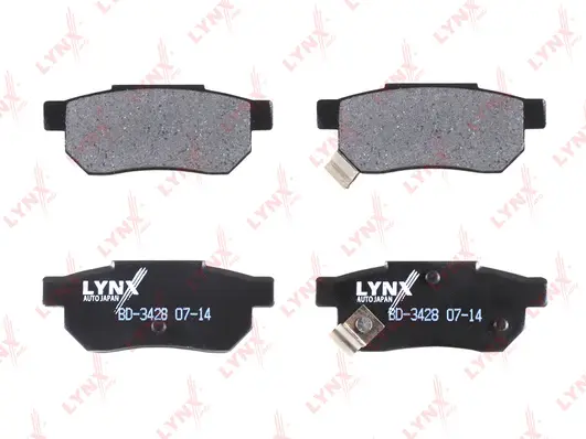 BD-3428 LYNXAUTO Комплект тормозных колодок, дисковый тормоз (фото 2)