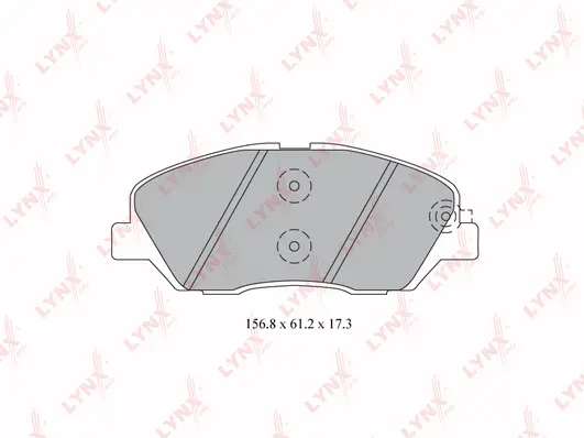 BD-3615 LYNXAUTO Комплект тормозных колодок, дисковый тормоз (фото 1)