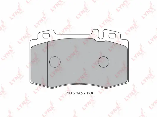BD-5324 LYNXAUTO Комплект тормозных колодок, дисковый тормоз (фото 1)