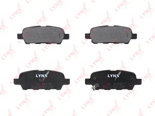 BD-5706 LYNXAUTO Комплект тормозных колодок, дисковый тормоз (фото 2)