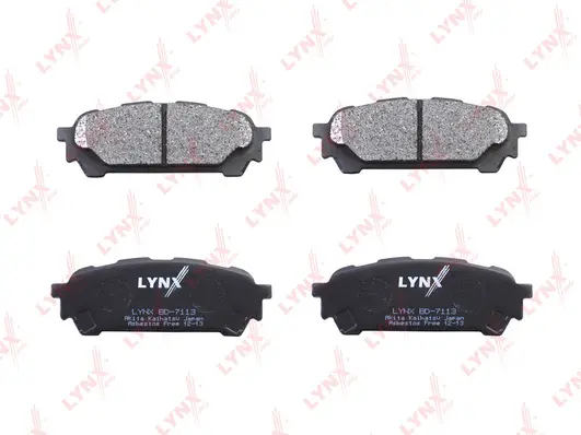 BD-7113 LYNXAUTO Комплект тормозных колодок, дисковый тормоз (фото 2)