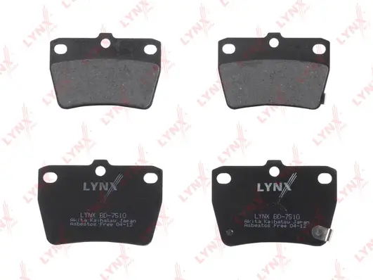 BD-7510 LYNXAUTO Комплект тормозных колодок, дисковый тормоз (фото 2)