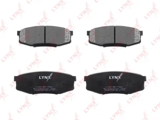 BD-7581 LYNXAUTO Комплект тормозных колодок, дисковый тормоз (фото 2)