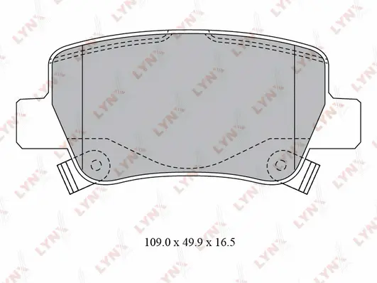 BD-7599 LYNXAUTO Комплект тормозных колодок, дисковый тормоз (фото 1)