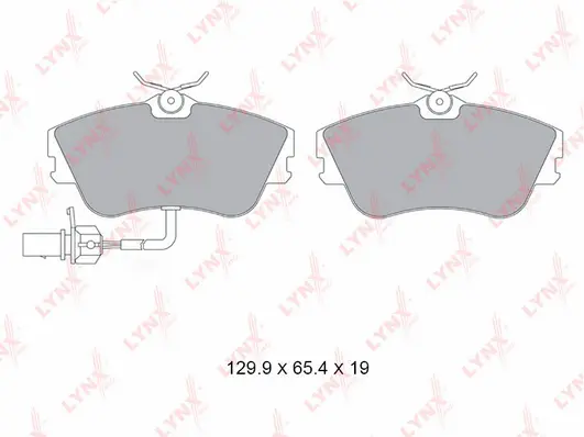 BD-8046 LYNXAUTO Комплект тормозных колодок, дисковый тормоз (фото 1)