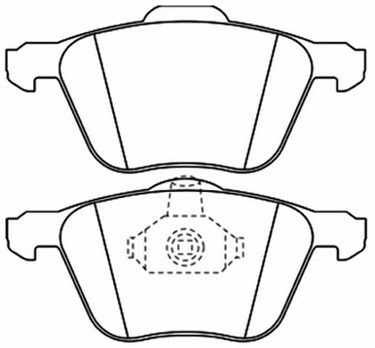 AKD-0224 ASVA Комплект тормозных колодок, дисковый тормоз (фото 1)