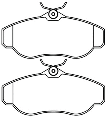 AKD-0295 ASVA Комплект тормозных колодок, дисковый тормоз (фото 1)