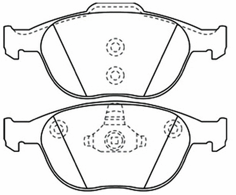 AKD-0337 ASVA Комплект тормозных колодок, дисковый тормоз (фото 1)