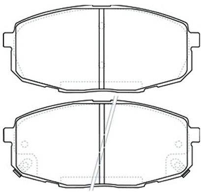 AKD-0373 ASVA Комплект тормозных колодок, дисковый тормоз (фото 1)