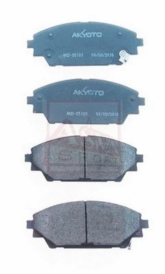 AKD-05103 ASVA Комплект тормозных колодок, дисковый тормоз (фото 1)