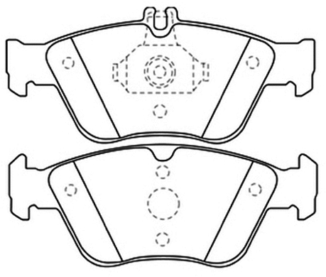 AKD-1031 ASVA Комплект тормозных колодок, дисковый тормоз (фото 1)