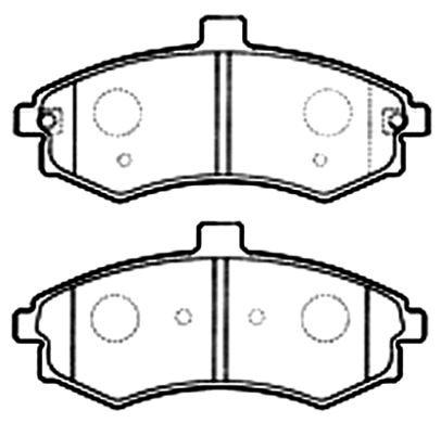 AKD-1060 ASVA Комплект тормозных колодок, дисковый тормоз (фото 1)