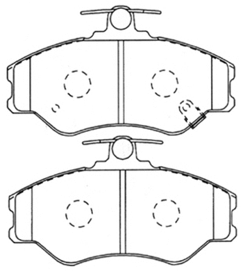 AKD-1118 ASVA Комплект тормозных колодок, дисковый тормоз (фото 1)