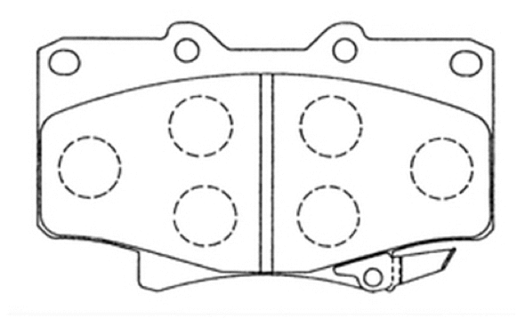 AKD-1142 ASVA Комплект тормозных колодок, дисковый тормоз (фото 1)