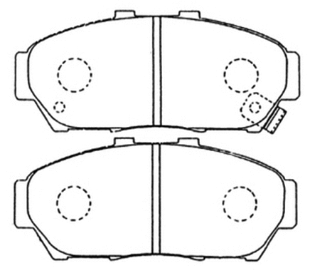 AKD-1179 ASVA Комплект тормозных колодок, дисковый тормоз (фото 1)