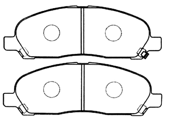 AKD-1203 ASVA Комплект тормозных колодок, дисковый тормоз (фото 1)