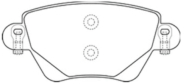 AKD-1249 ASVA Комплект тормозных колодок, дисковый тормоз (фото 1)