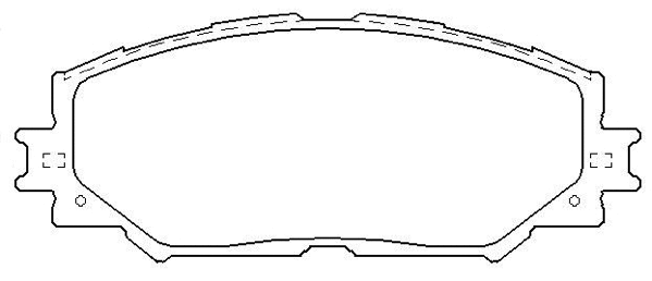 AKD-12610 ASVA Комплект тормозных колодок, дисковый тормоз (фото 1)