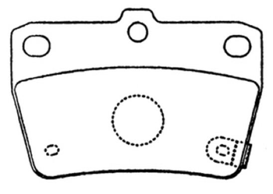 AKD-1424 ASVA Комплект тормозных колодок, дисковый тормоз (фото 1)