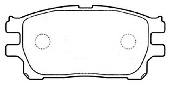 AKD-1784 ASVA Комплект тормозных колодок, дисковый тормоз (фото 1)