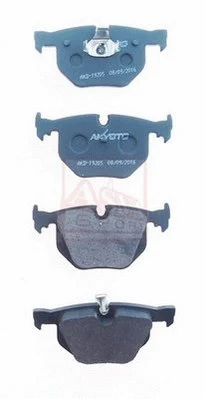 AKD-19205 ASVA Комплект тормозных колодок, дисковый тормоз (фото 1)