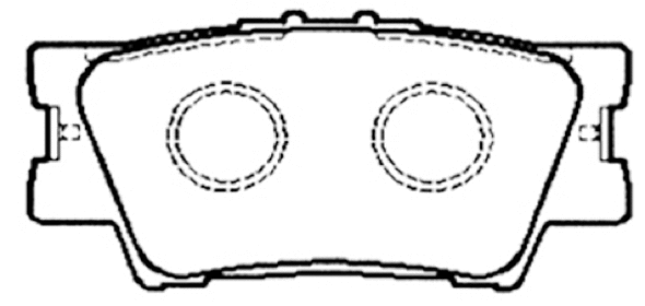 AKD-42060 ASVA Комплект тормозных колодок, дисковый тормоз (фото 1)
