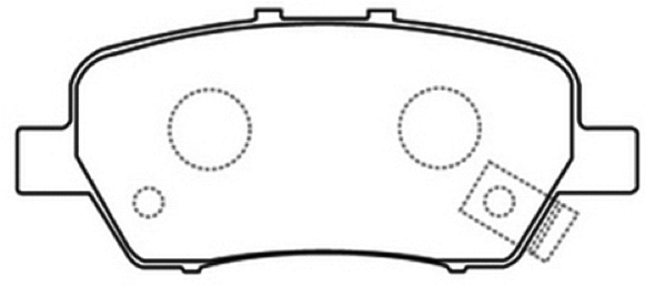 AKD-8506 ASVA Комплект тормозных колодок, дисковый тормоз (фото 1)