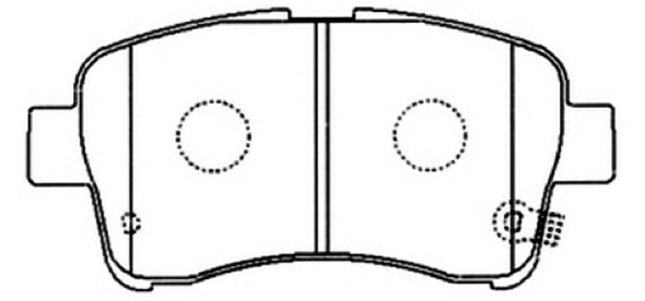 AKD-9461 ASVA Комплект тормозных колодок, дисковый тормоз (фото 1)