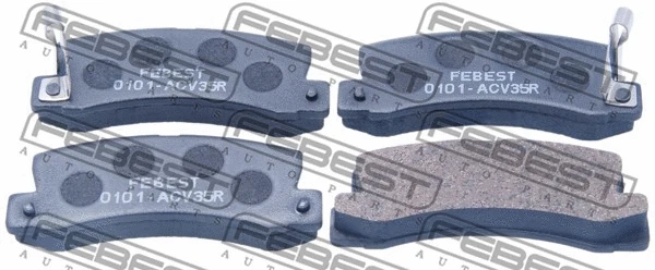 0101-ACV35R FEBEST Комплект тормозных колодок, дисковый тормоз (фото 1)